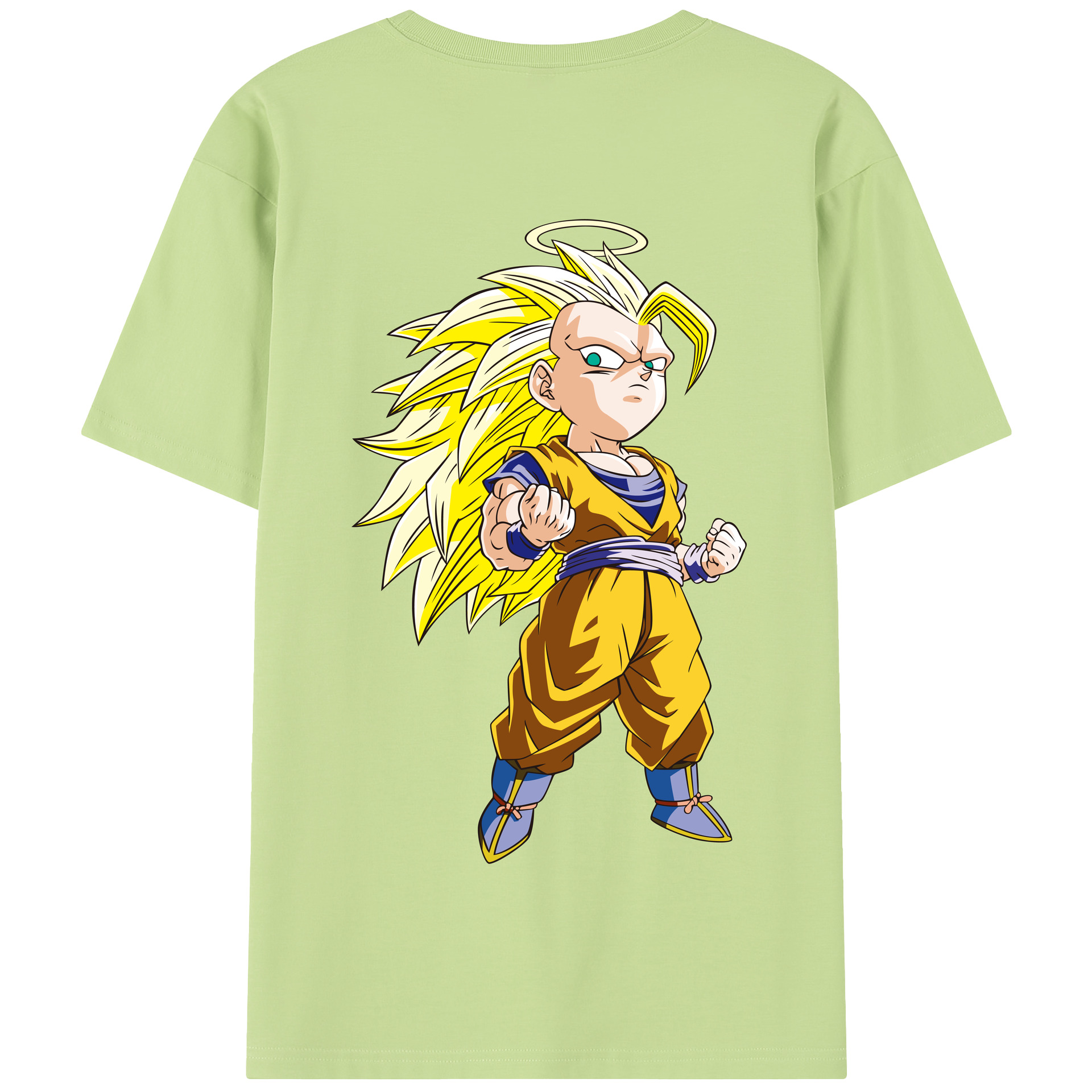 （画像用） ドラゴンボール 孫悟空（そん ごくう）Son Goku カカロット DRAGON BALL Kakarotto 綿100％半袖Tシャツ（背面プリント）